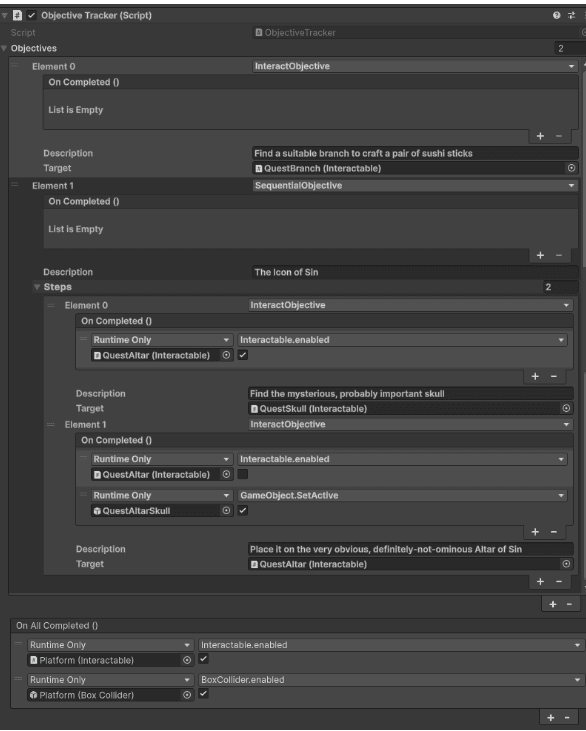 Tarkan Quests Definitions